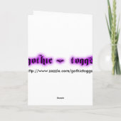 Carte de voeux d'Imaginaire Unicorn (Dos)