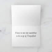 Carte de voeux d'impression d'aquarelle de libellu (Intérieur)