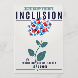Carte de voeux d'inclusion totale