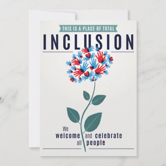 Carte de voeux d'inclusion totale (Devant)