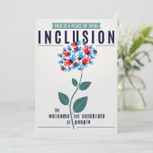 Carte de voeux d'inclusion totale (Debout devant)