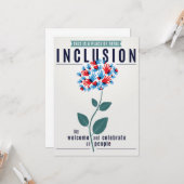 Carte de voeux d'inclusion totale (Devant/Arrière en situation)