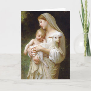 Carte de voeux d'Innocence Bouguereau
