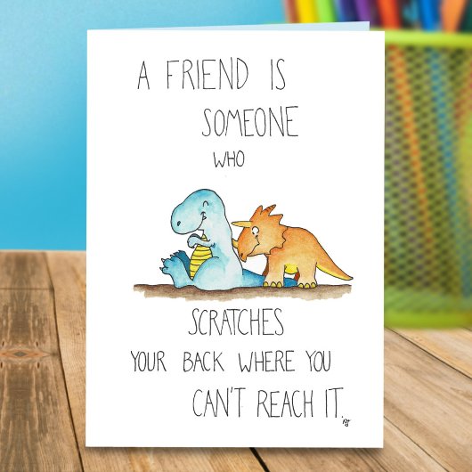 Carte de voeux DINOSAUR AMIS par Nicole Janes