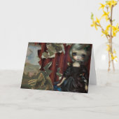 Carte de voeux "Dinosaur Friends : Requiem" (Fleur jaune)