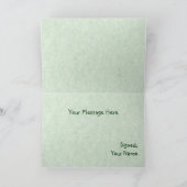 Carte de voeux Dinosaur Vert (Intérieur)