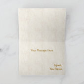 Carte de voeux Dinosaure Jaune (Intérieur)