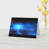 Carte de voeux d'inspiration de Dreamtime (Fleur jaune)