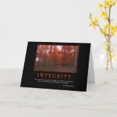 Carte de voeux d'intégrité (Fleur jaune)