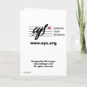 Carte de voeux d'Invierno de concert (Dos)