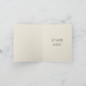 Carte de vœux d'invitation au café (Intérieur)