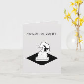 Carte de vœux  :  DIPLÔMÉ  (Fleur jaune)