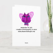 Carte de voeux Diva Kitty (Dos)