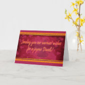 Carte de voeux Diwali avec Lampe (Fleur jaune)