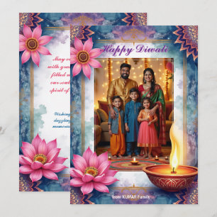 Carte de vœux Diwali Lotus Lounge