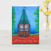 Carte de voeux d'O'Canada (Fleur jaune)