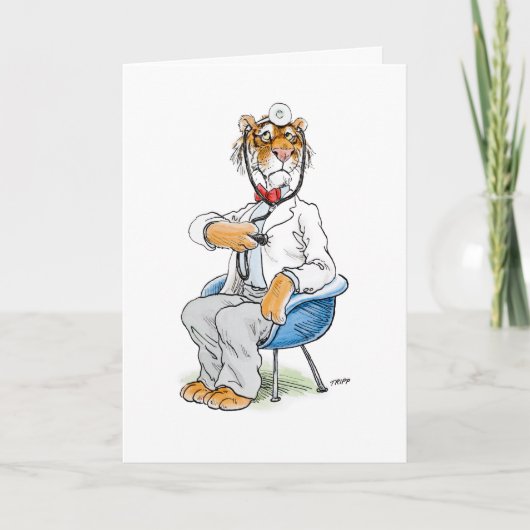 Carte de voeux Docteur Tiger (Devant)