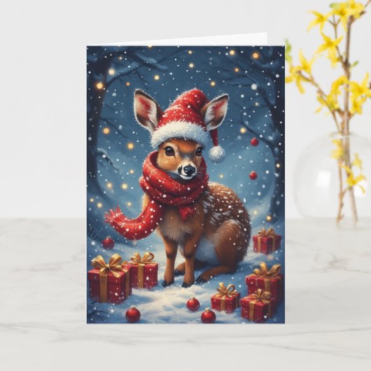 Carte de voeux DoeFolded (Fleur jaune)