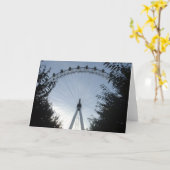 Carte de voeux d'oeil de Londres (Fleur jaune)