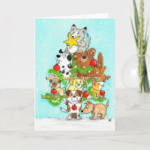 Carte de voeux Dog Christmas Tree de Nicole Janes (Devant)