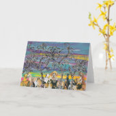 Carte de voeux Doggy Days (Fleur jaune)