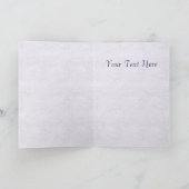 Carte de voeux Dolphin bleu (Intérieur)