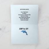Carte de voeux Dolphin Design (Intérieur)