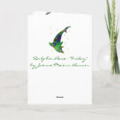 Carte de voeux Dolphin Peace Friday Shell (Dos)
