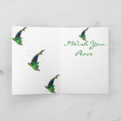 Carte de voeux Dolphin Peace Friday Shell (Intérieur)