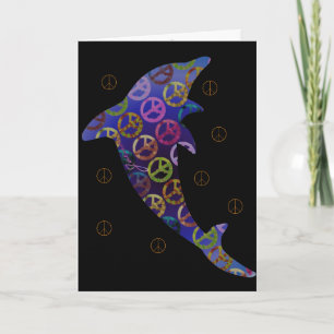 Carte de voeux Dolphin Peace jeudi