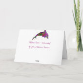 Carte de voeux Dolphin Peace mercredi (Dos)