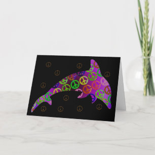 Carte de voeux Dolphin Peace mercredi