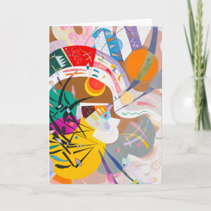 Carte de voeux dominante de courbe de Kandinsky