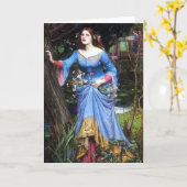 Carte de voeux d'Ophélie de château d'eau (Fleur jaune)