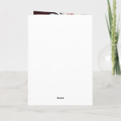 Carte de voeux d'or 18e anniversaire du mariage (Dos)