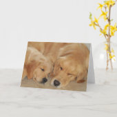 Carte de voeux d'or d'amis (Fleur jaune)