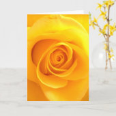 Carte de voeux d'or de rose (Fleur jaune)