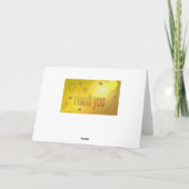 Carte de voeux d'or pour mariage (Dos)