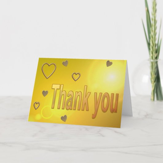 Carte de voeux d'or pour mariage (Devant)