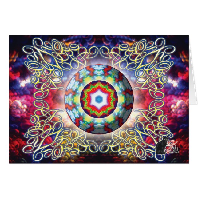 Carte de voeux d'Orbz Kaleid (Devant horizontal)