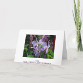 Carte de voeux d'orchidées (Dos)