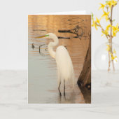 Carte de voeux dorée (Fleur jaune)