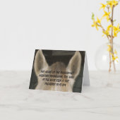 Carte de voeux "d'oreilles de écoute de cheval" (Fleur jaune)