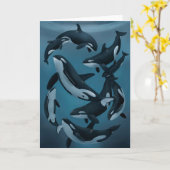 Carte de voeux d'orque (Fleur jaune)