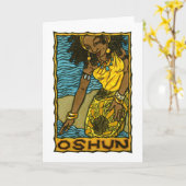 Carte de voeux d'Oshun (Fleur jaune)