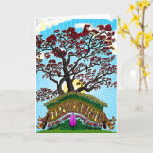 Carte de vœux d'Ostara (Fleur jaune)