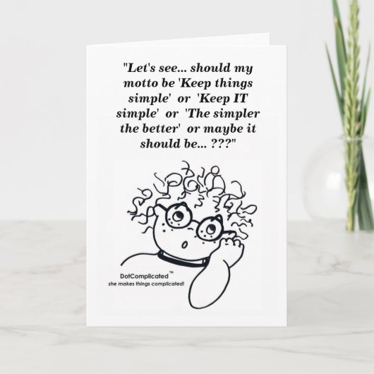 Carte de voeux DotComplicated(TM) (Devant)