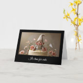 Carte de voeux double (Fleur jaune)