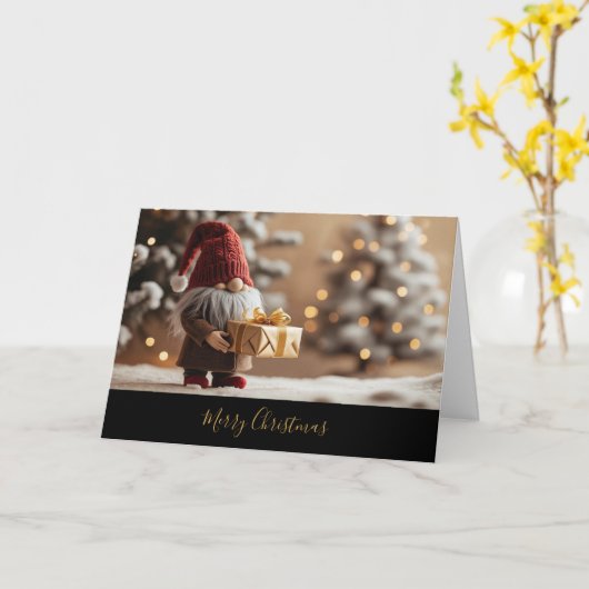 Carte de voeux double (Fleur jaune)