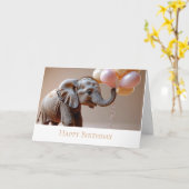 Carte de voeux double (Fleur jaune)